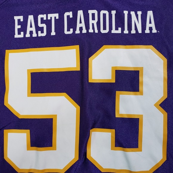 East Carolina Pirates Jersey Men M Nike Team Engineered #53 Purple NCAA Football - Picture 8 of 13